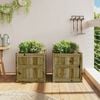 vidaXL Garden Planters 2 pcs Impregnated Wood Pine