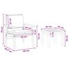 vidaXL Garden Sofa Set 6 pcs Brown 45 x 45 x 38cm Solid Acacia wood