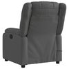vidaXL Massage Recliner Chair Dark Grey Fabric