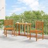 vidaXL Garden Chair 2 pcs Brown 50 x 50 x 91cm Solid Acacia wood