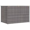 vidaXL Garden Storage Box Grey 150x100x100 cm Poly Rattan