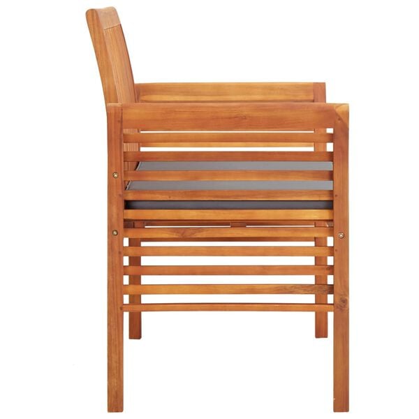 vidaXL 2-Seater Garden Bench with Cushion 120 cm Solid Wood Acacia