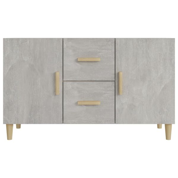 vidaXL Sideboard Concrete Grey 100x36x60 cm Engineered Wood