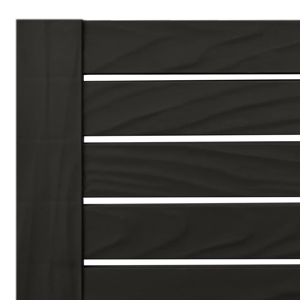 vidaXL Double Sun Lounger Black 155x138x83 cm Polypropylene