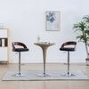 vidaXL Bar Stools 2 pcs Dark Grey Fabric and Bentwood