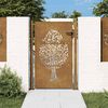 vidaXL Garden Gate 100x125 cm Corten Steel Tree Design