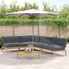 vidaXL Sofa Set with Cushion Plain 5 pcs Anthracite Solid Acacia Wood