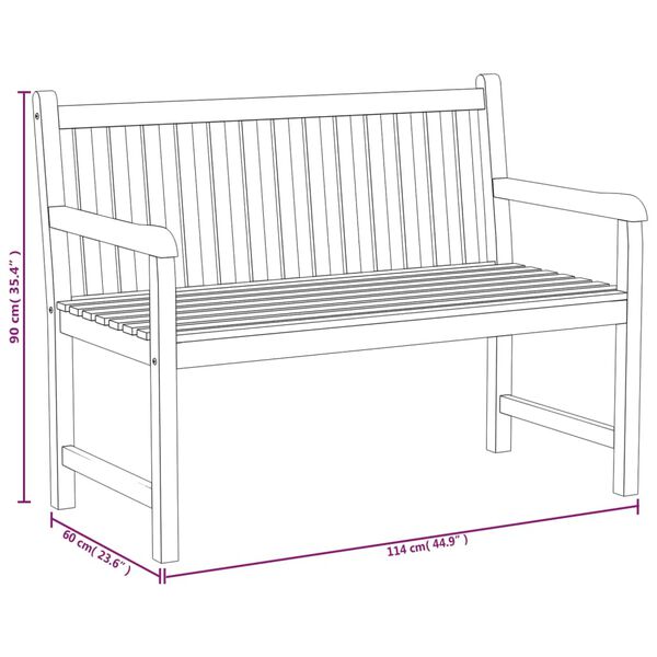 vidaXL 4 Piece Garden Dining Set Solid Wood Teak