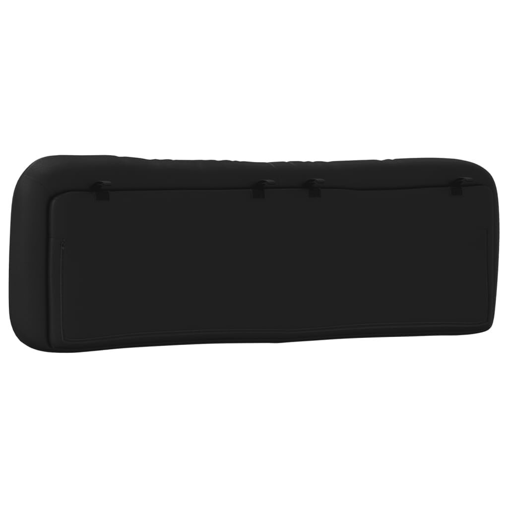 vidaXL Headboard Cushion Black 152 cm Queen Faux Leather