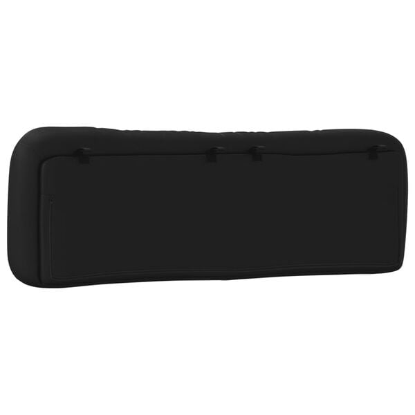 vidaXL Headboard Cushion "Hvar" Black 152 cm Queen Faux Leather