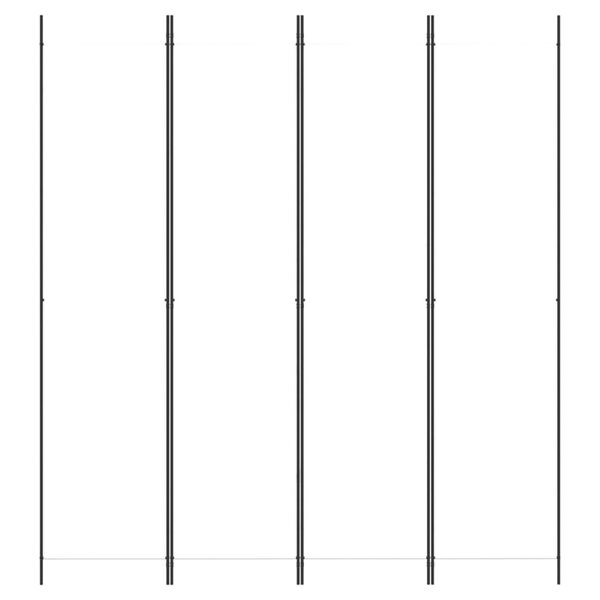 vidaXL 4-Panel Room Divider White 200x220 cm Fabric