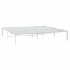 vidaXL Metal Bed Frame without Mattress White 193x203cm
