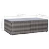 vidaXL 10 Piece Garden Lounge Set with Cushions Poly Rattan Grey