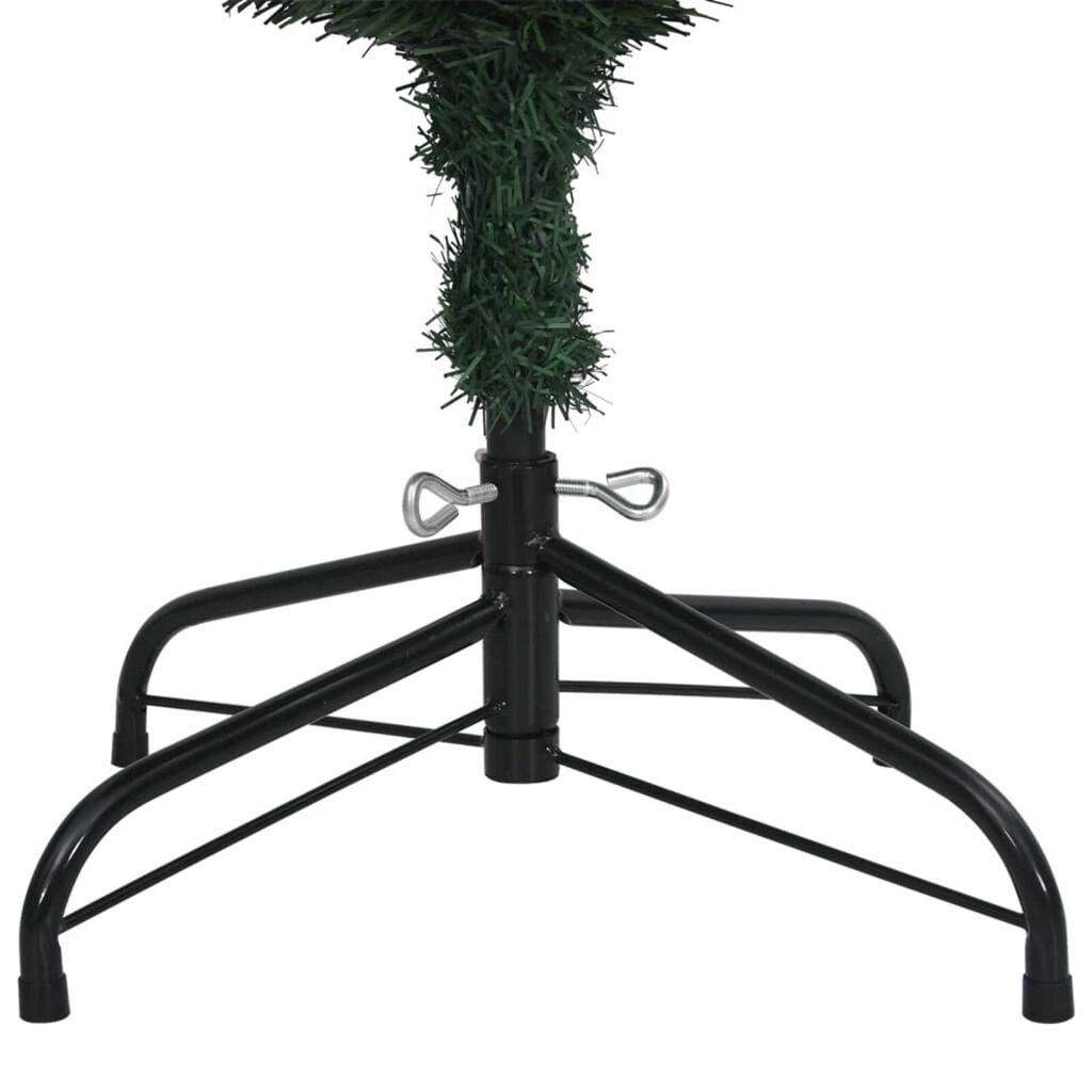 vidaXL Artificial Slim Christmas Tree 300 LEDs 210 cm