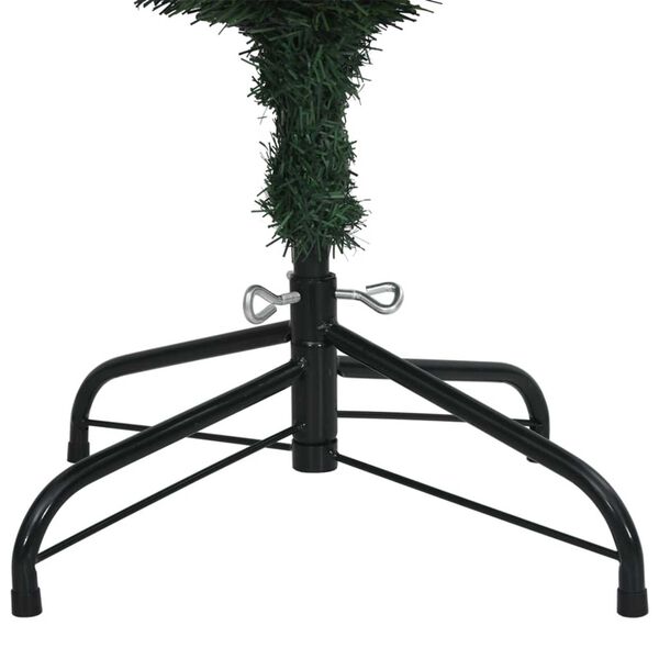 vidaXL Artificial Slim Christmas Tree 300 LEDs 210 cm