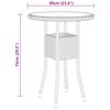 vidaXL 3 Piece Garden Dining Set Poly Rattan Beige