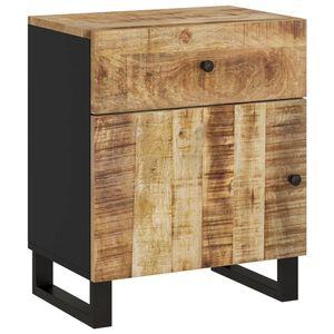 vidaXL Bedside Cabinet 50x33x60 cm Solid Wood Mango&Engineered Wood