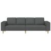 vidaXL Sofa Set Dark grey Fabric