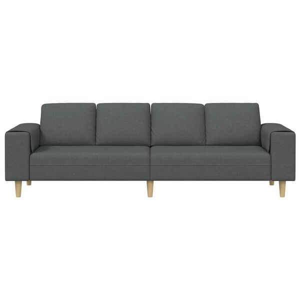 vidaXL Sofa Set Dark grey Fabric