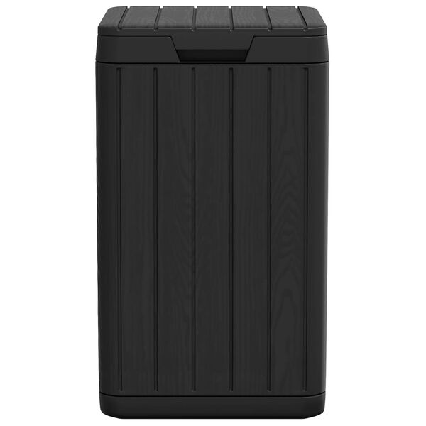 vidaXL Outdoor Garbage Bin Anthracite 38x38x65 cm PP