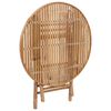 vidaXL 5 Piece Folding Outdoor Dining Set with Cushions Bamboo