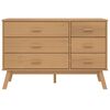 vidaXL Drawer Cabinet OLDEN Brown Solid Wood Pine
