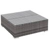 vidaXL 6 Piece Garden Lounge Set with Cushions Poly Rattan grey