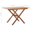 vidaXL Garden Table 110x67x74 cm Solid Acacia Wood
