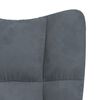 vidaXL Relaxing Chair Dark Grey Velvet