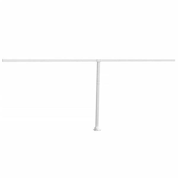 vidaXL Awning Post Set White 600x245 cm Iron