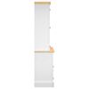 vidaXL Highboard Corona White 112x43x196 cm Solid Wood Mexican Pine