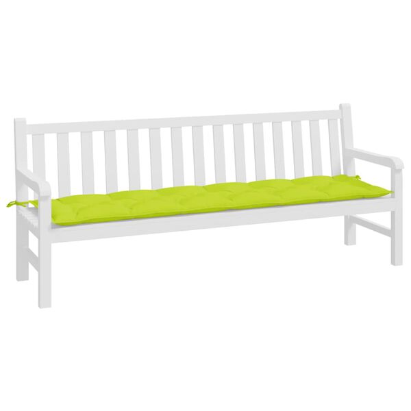 vidaXL Garden Bench Cushion Bright Green 200x50x7 cm Oxford Fabric