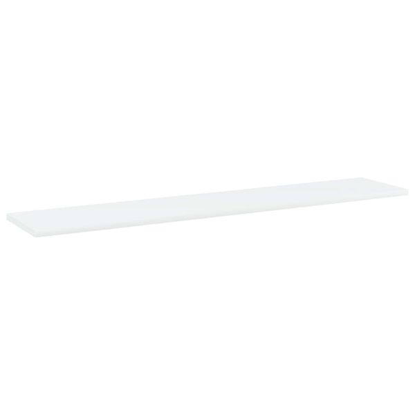 vidaXL Bookshelf Boards 4 pcs White 100x20x1.5 cm Engineered Wood