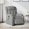 vidaXL Electric Massage Recliner Chair Light Grey Fabric