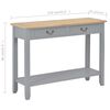 vidaXL Console Table Grey 110x35x80 cm Wood