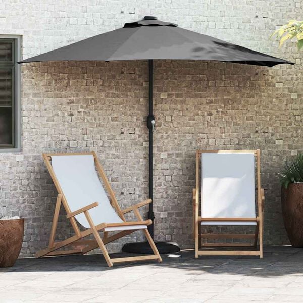 vidaXL Garden Parasol Anthracite 294 x 150 x 224 cm Fabric