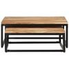 vidaXL Nesting Coffee Tables 2 pcs Solid Acacia Wood