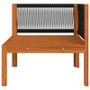 vidaXL 11 Piece Garden Lounge Set with Cushions Cream Wood Acacia&Rope