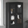 vidaXL Top for Highboard VIKEN Black Engineered Wood
