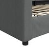 vidaXL Day Bed without Mattress Dark Grey 100x190 cm Fabric