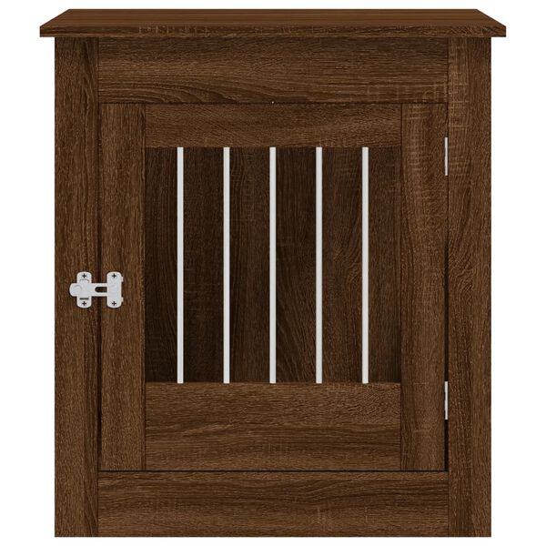 vidaXL Dog Crate Furniture Brown Oak 64.5x80x71 cm Engineered Wood