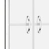 vidaXL Shower Door Half Frosted ESG 76x190 cm