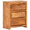 vidaXL Drawer Cabinet 60x33x75 cm Solid Wood Acacia