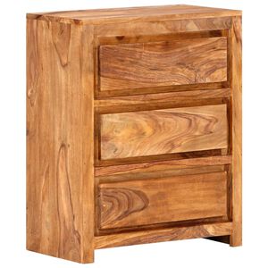 vidaXL Drawer Cabinet 60x33x75 cm Solid Wood Acacia