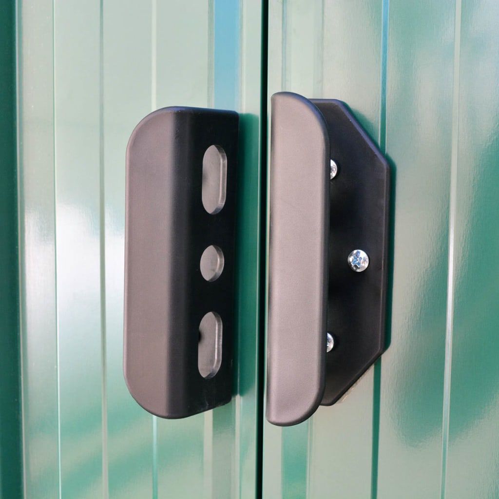 vidaXL Garden Shed Green Metal