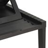 vidaXL Sun Lounger with Cushion Plastic Anthracite