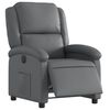 vidaXL Electric Recliner Chair Grey Faux Leather