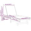 vidaXL Sun Lounger Reclining Brown 63 x 199 x 85cm Solid Acacia wood