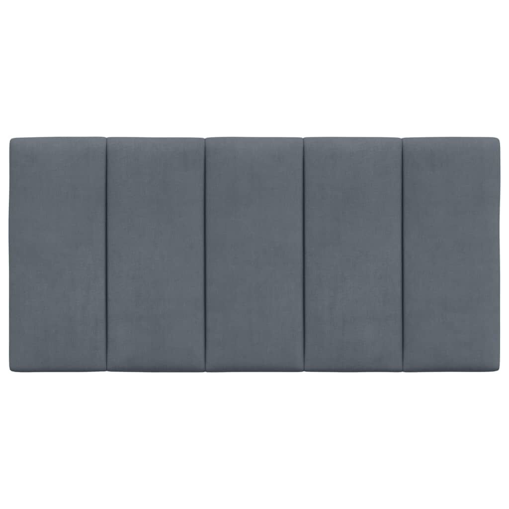 vidaXL Headboard Cushion "Hanko" Dark Grey 100 cm Velvet