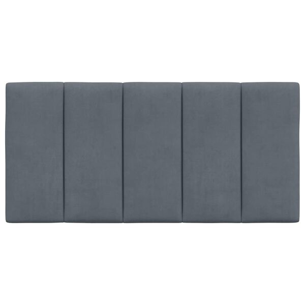 vidaXL Headboard Cushion "Hanko" Dark Grey 100 cm Velvet